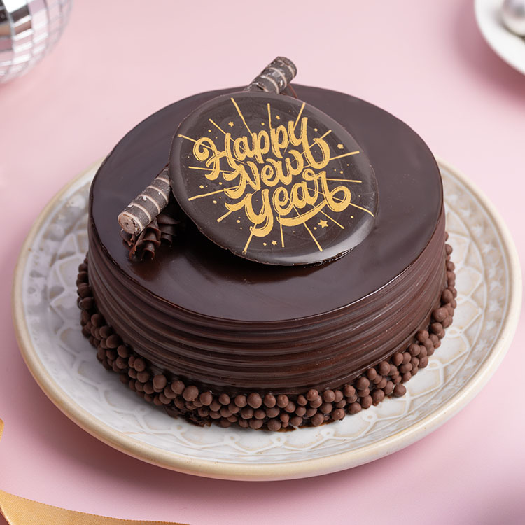 New Year Cake - Eggless Dutch Truffle Cake [500g]