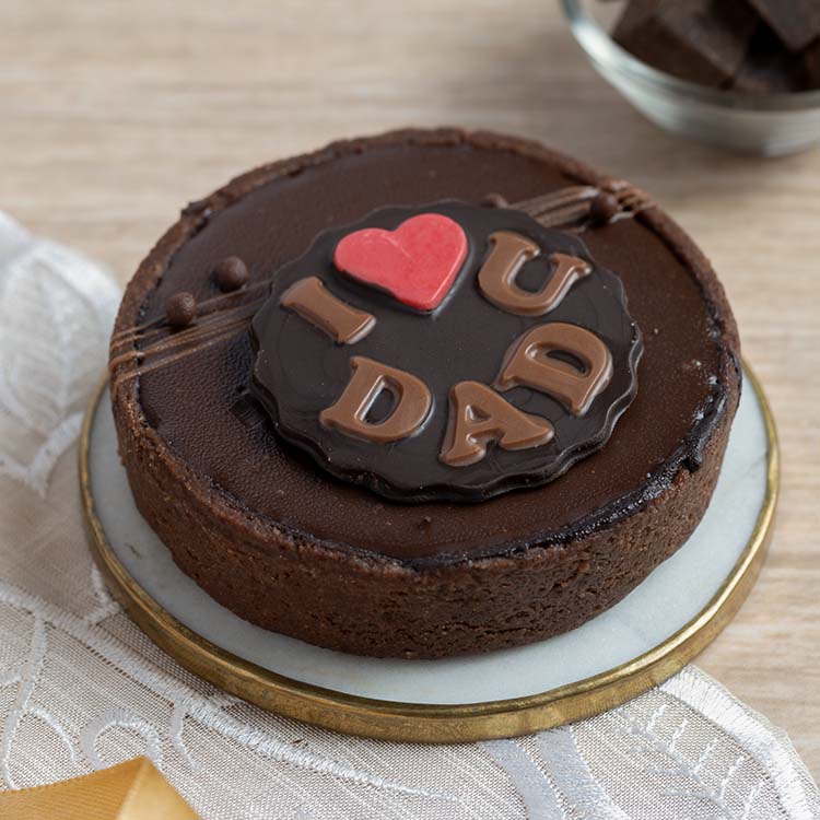Father's Day Chocolate & Caramel Tart [1 Piece]