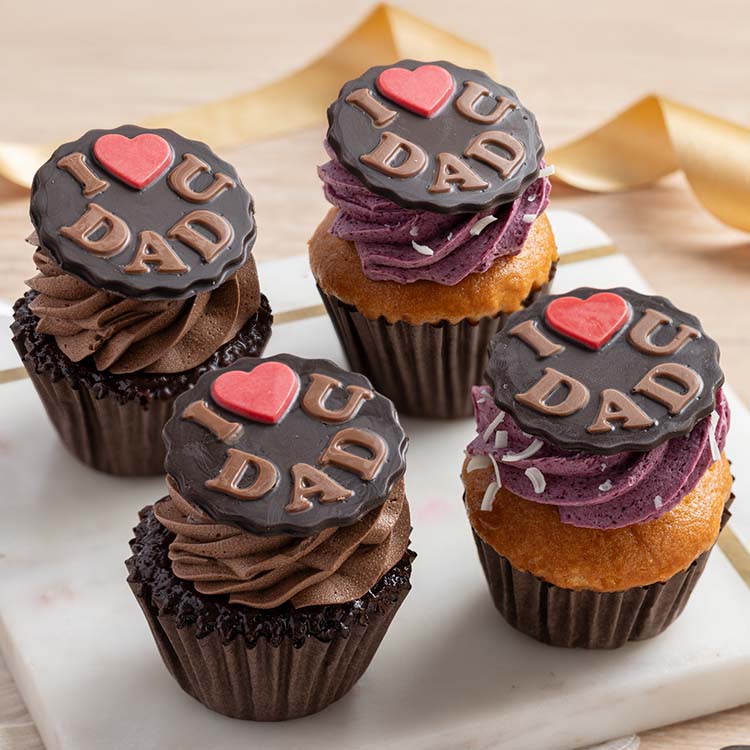Father's Day Assorted Cupcakes [4 Pieces]
