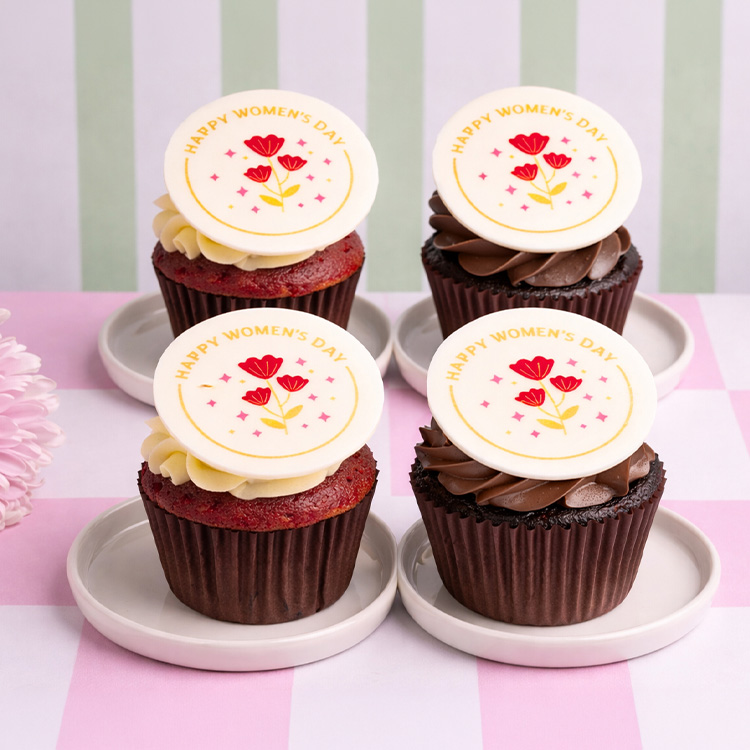 Womens Day Special Cupcakes [4 Pieces]