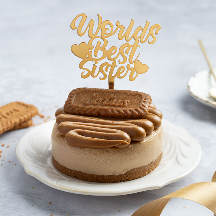 World's Best Sister Bento Cake - Lotus Biscoff Cheesecake [300g]