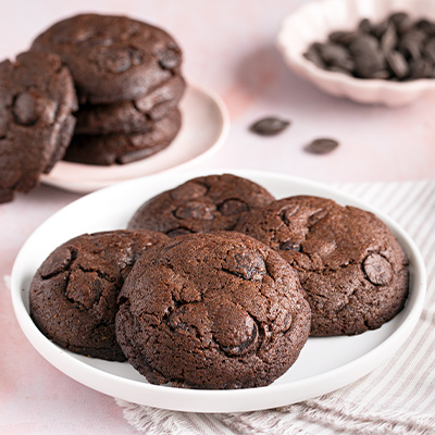 Double Choco Chip Cookies [8 Pcs]