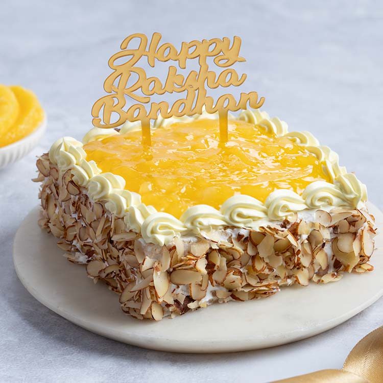 Raksha Bandhan Cake - Eggless Pineapple [500g]