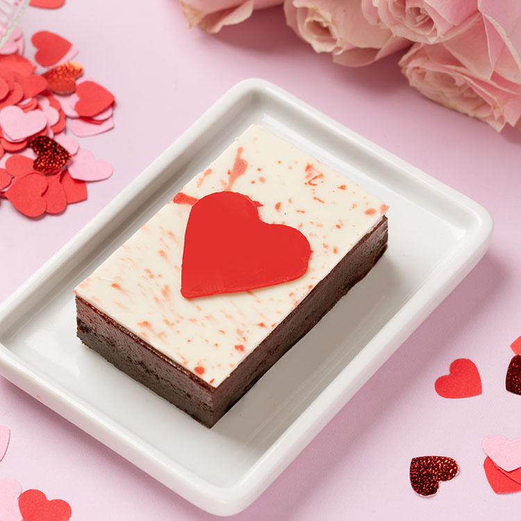 Valentine's Strawberry Brownie [1 Piece]