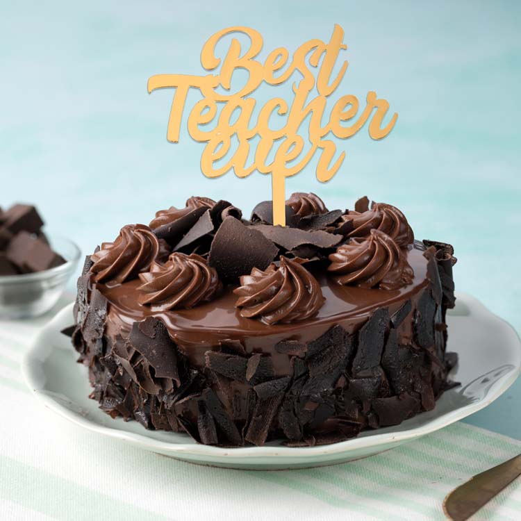 Teacher's Day Cake - Eggless Rich Chocolate [500g]