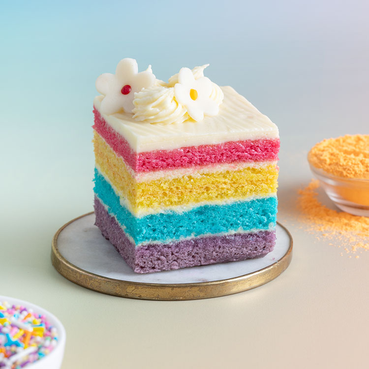 Holi Special Rainbow Pastry