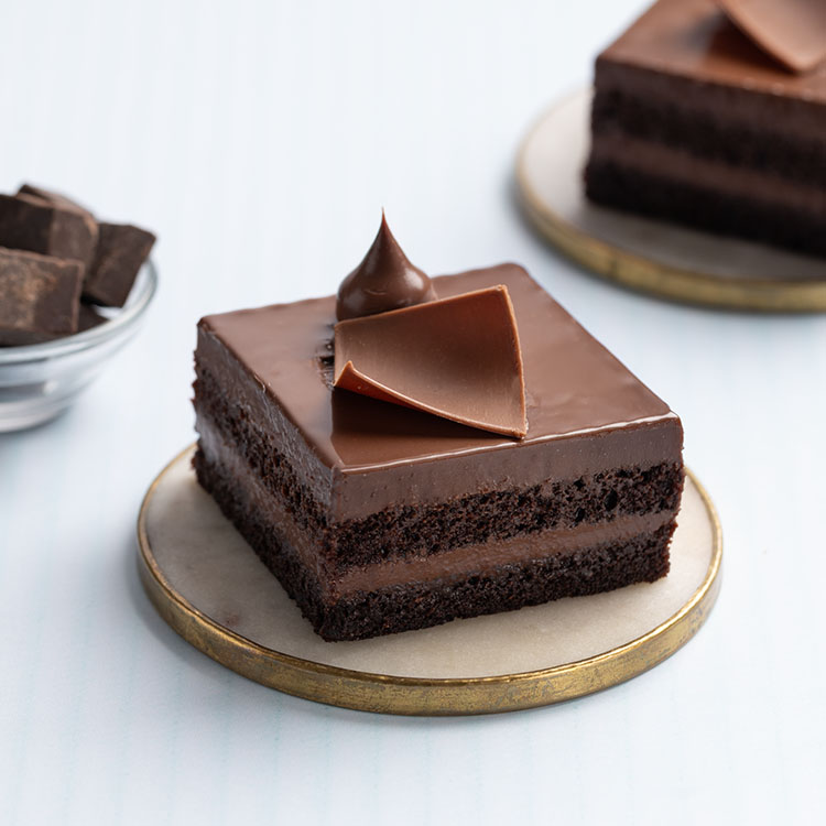 Eggless Dark Chocolate Mousse Pastry [1 Piece]