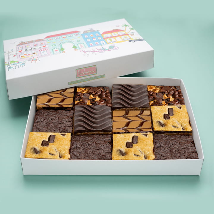 Assorted Eggless Brownies Box [12 Pieces]