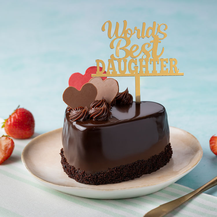 Daughters Day Bento Cake - Chocolate & Strawberry [300g]