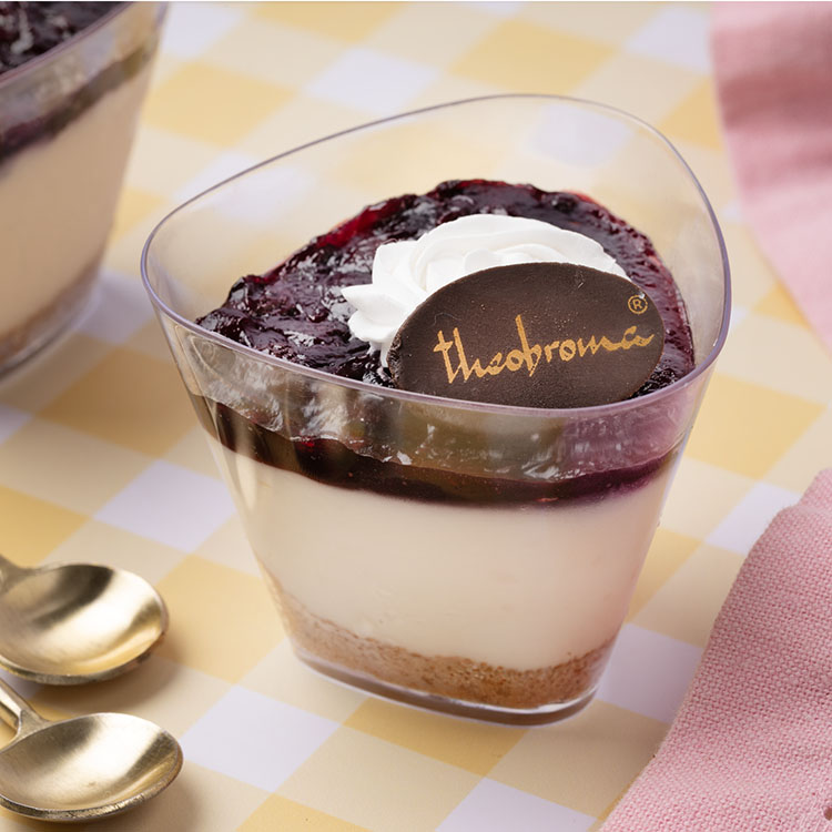 No Sugar Added Blueberry Cheesecake Cup