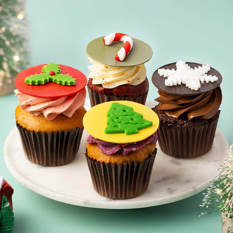 Christmas Cupcakes [4 Pieces]