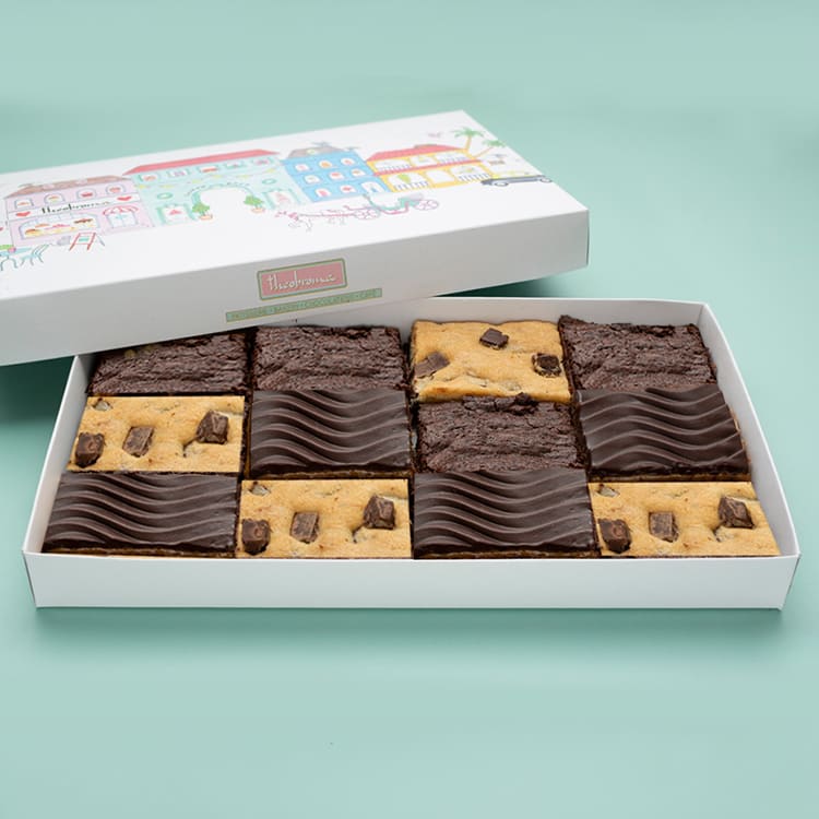 Mother's Day - Assorted Eggless Brownies Gift Box [12 Pcs]