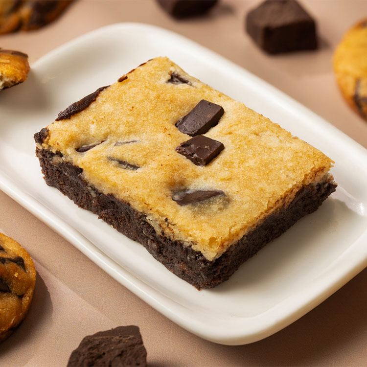 Eggless Cookie Brownie [1 Piece]