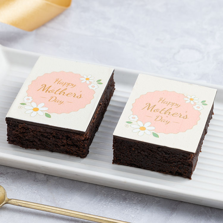 Mother's Day Brownies - Eggless Choco Chip [2 Pieces]