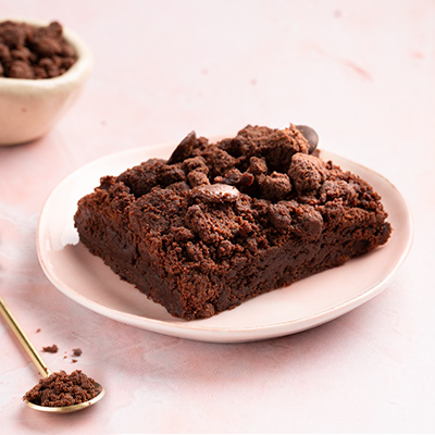 Eggless Crumble Brownie [1 Piece]