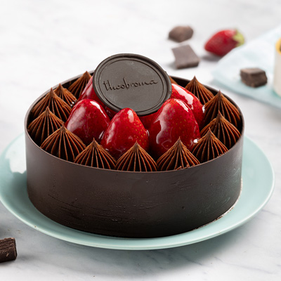 Strawberry & Chocolate Mousse Cake [570g]