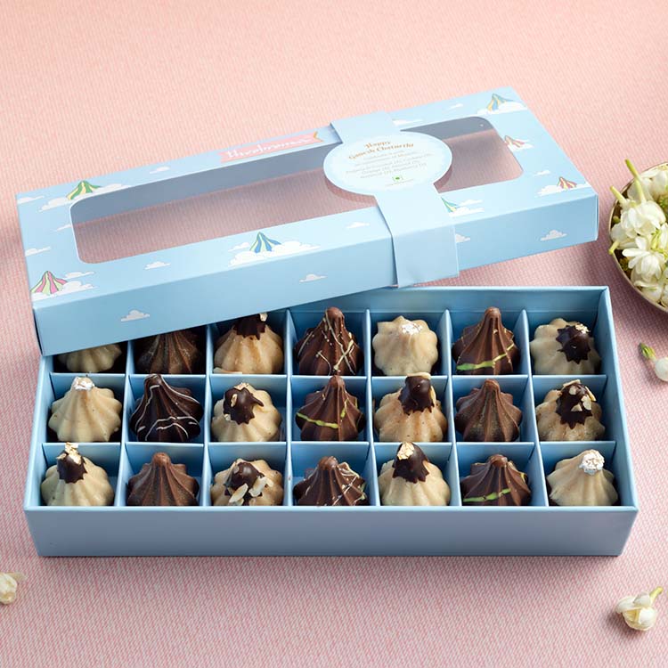 Ganesh Chaturthi Special Assorted Modaks Gift Box [21 Pieces]