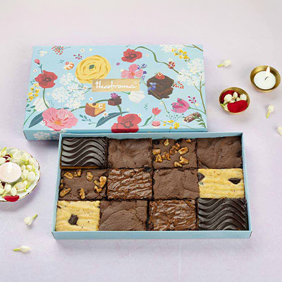 Diwali Brownies Gift Box (12 Pcs)