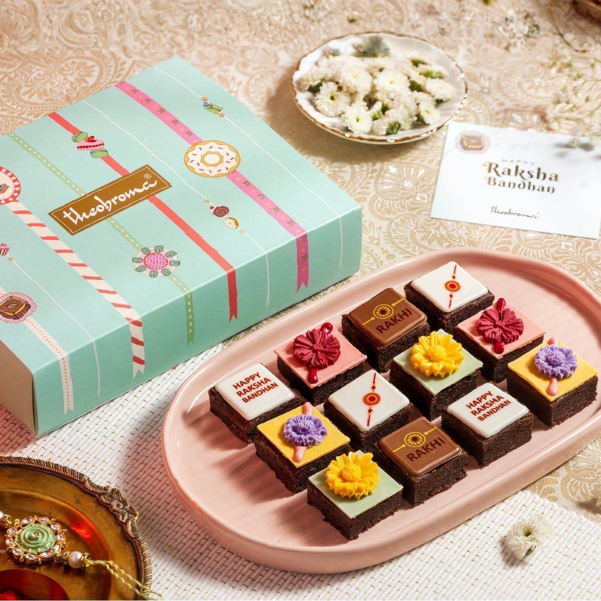 Raksha Bandhan Special Mini Brownies Gift Box [ 12 Pcs]