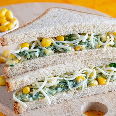 Spinach Corn & Cheese Sandwich [250g]