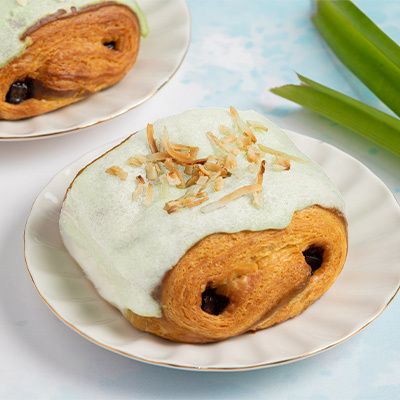 Pandan Pain au Chocolat [1 Piece]