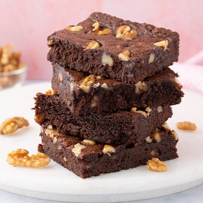 Eggless Walnut Brownie [1 Piece]