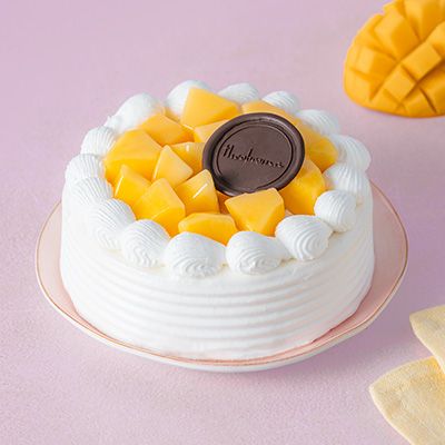 Fresh Mango and Custard Cake [1/2kg]