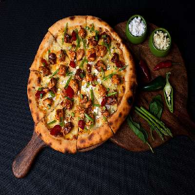 Artisanal Sourdough Non-Vegetarian Pizza