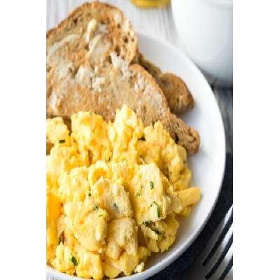 Scrambled Eggs And Breads - Diabetic Friendly