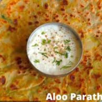 Aloo Tawa Paratha [2 Pieces] With Masala Raita