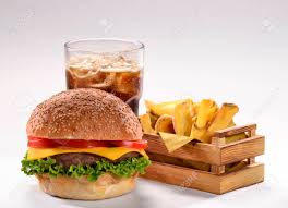 Veg Burger with Cheese with fries & coke