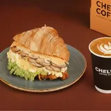Egg Mushroom Croissant Sandwich Combo