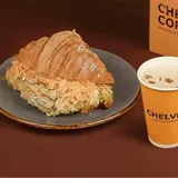 Pesto Mushroom Croissant Sandwich Combo