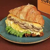 Egg Mushroom Croissant Sandwich