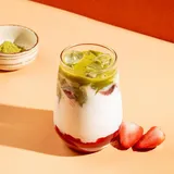 Strawberry Iced Match Latte