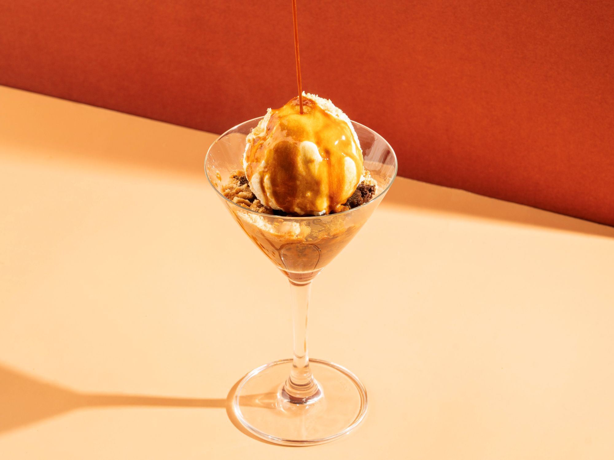 Crumble Brownie Affogato