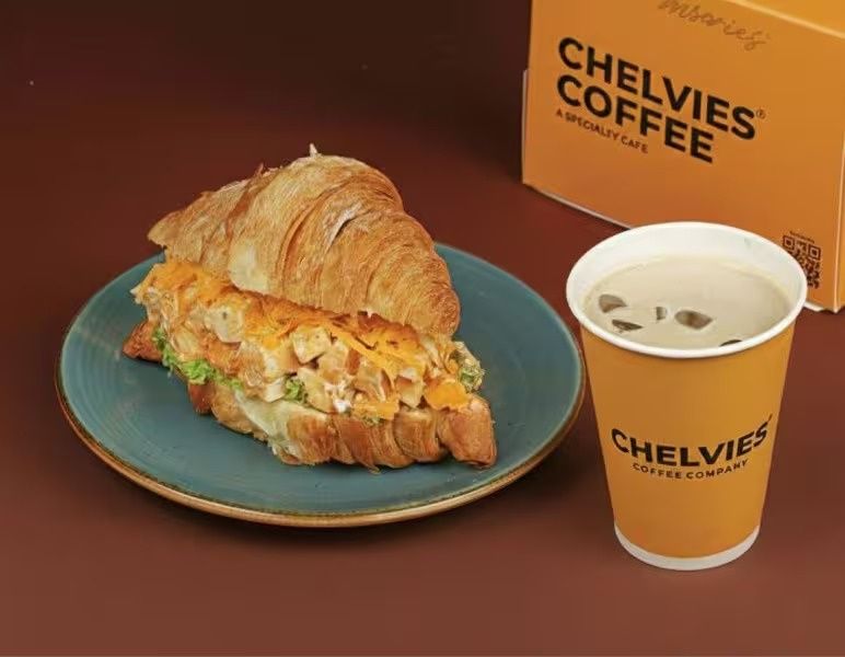 Grilled Paneer Croissant Sandwich Combo