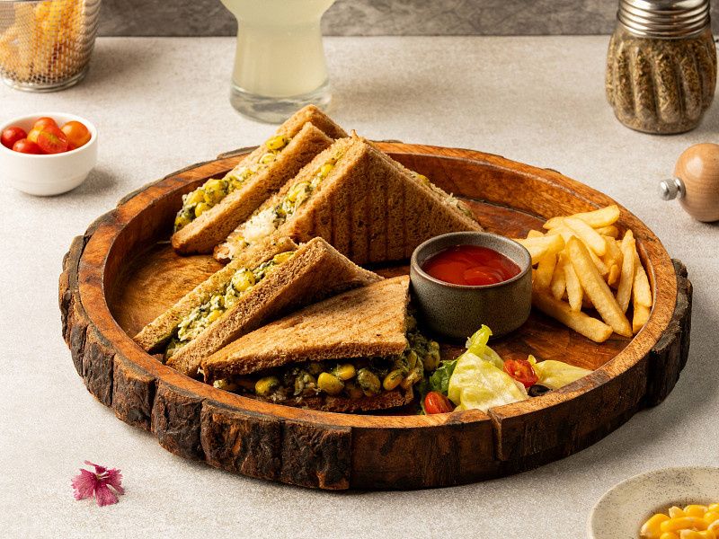 Corn & Cheese Sandwich