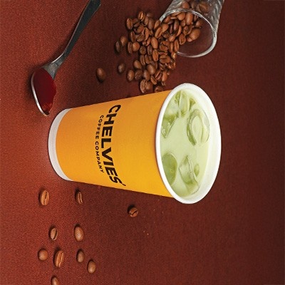 Strawberry Iced Match Latte
