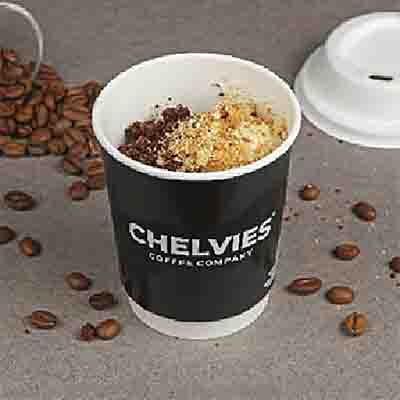 Crumble Brownie Affogato Hot Coffee