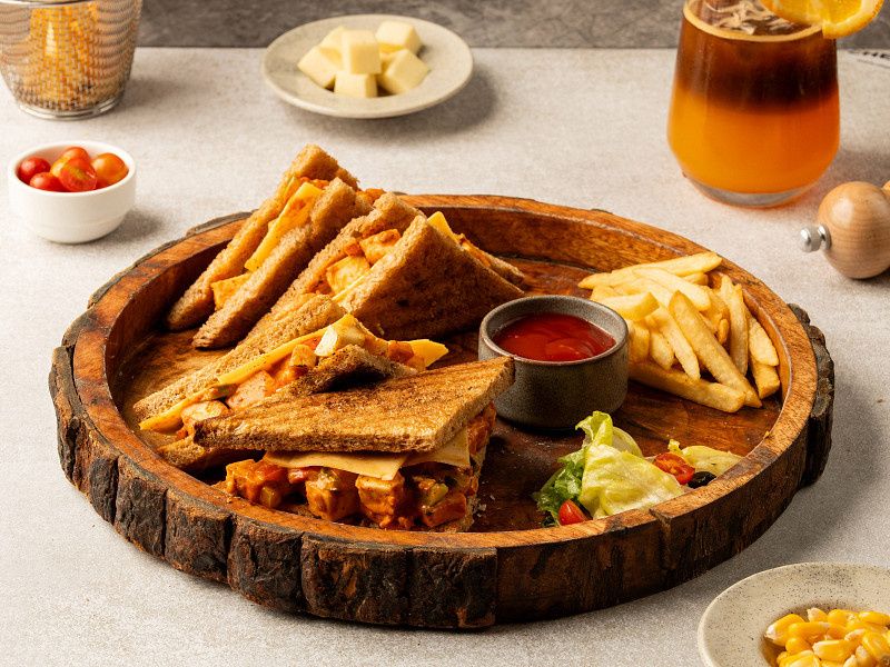 Peri Peri Cottage Cheese Sandwich
