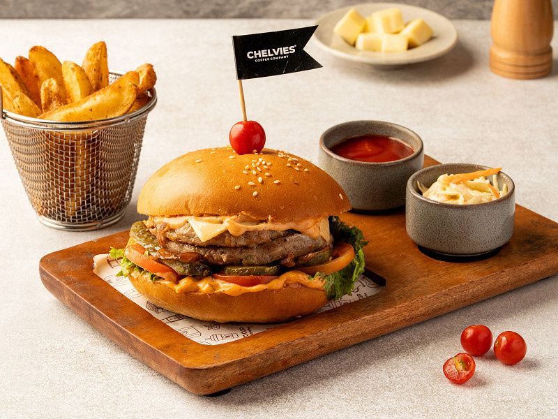 Double Cheese Chicken Burger