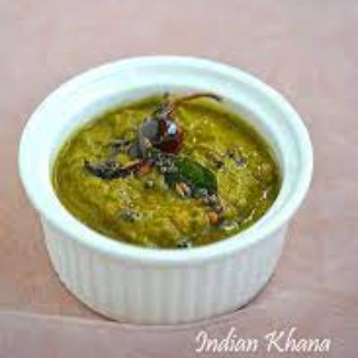 Plain Bati (2 Pcs) With Garlic And Mint Chuteny