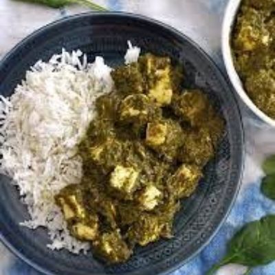 Palak Paneer Rice 