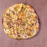 Mushroom capsicum pizza
