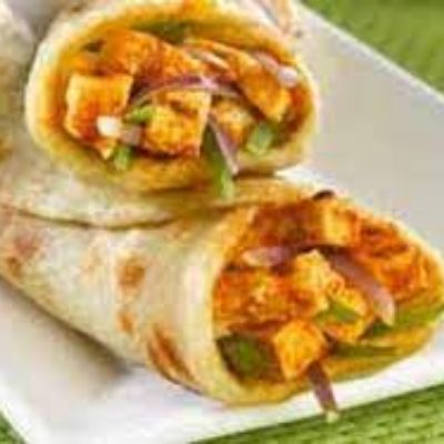 Cheesy Bbq Paneer Roll