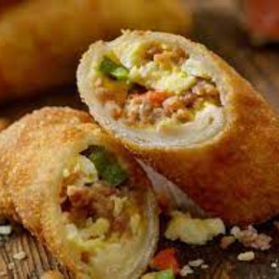 Aloo Cheese Roll with egg