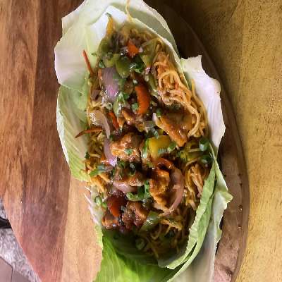 Chilli Chicken Gravy + Veg Noodles/ Veg Fried Rice