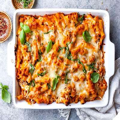 Baked Mix Sauce Pasta Veg