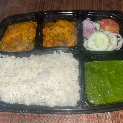 Fish curry Thali